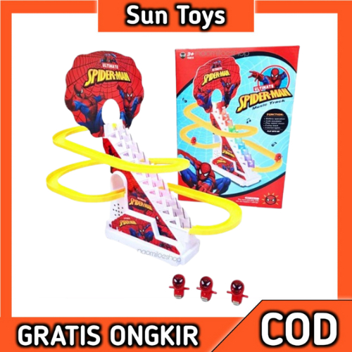 Mainan Track Seluncuran Spiderman / Jolly tangga