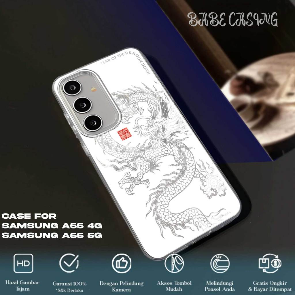 CASE SAMSUNG A55 CASING HANDPHONE FEATHER LASER PREMIIUM MATTE - MOTIF SOLEV - SOFTCASE SAMSUNG A55