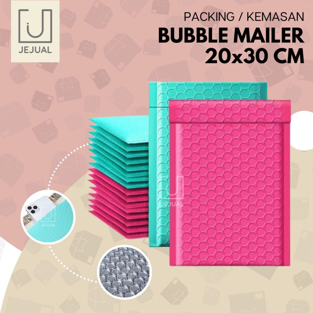 

BUBBLE MAILER 20x30 CM Plastik Kantong Bubble Wrap Packing Amplop Bubble