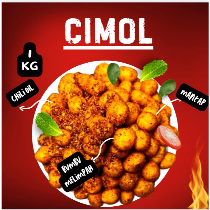 

Cimol kriuk pedas daun jeruk berat 1 kg gratis ongkir