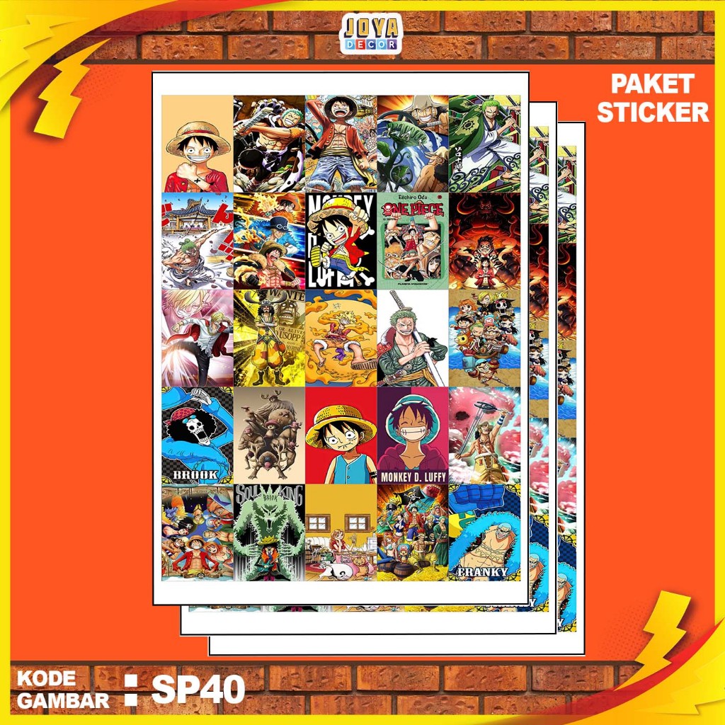 

GAMBAR STICKER MONKEY D.LUFFY / STIKER MONKEY D.LUFFY / PAKET STIKER MONKEY D.LUFFY PER 25 PCS / KODESP40