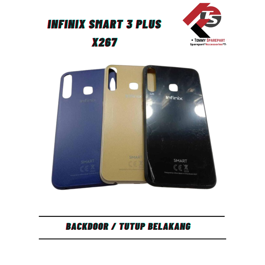 Backdoor / Tutup Belakang Infinix Smart 3 Plus / X267 Kualitas Original