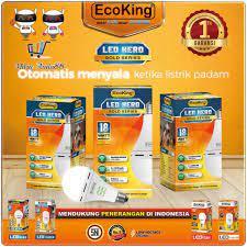 Lampu emergency led bulb hero Ecoking emergency lamp led 18w Bola Lampu BATAM