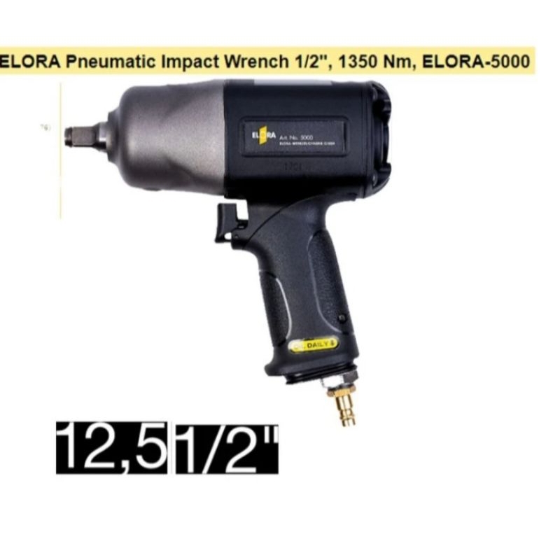 ELORA pneumatic impact wrench 1/2",1350 mm,ELORA-5000