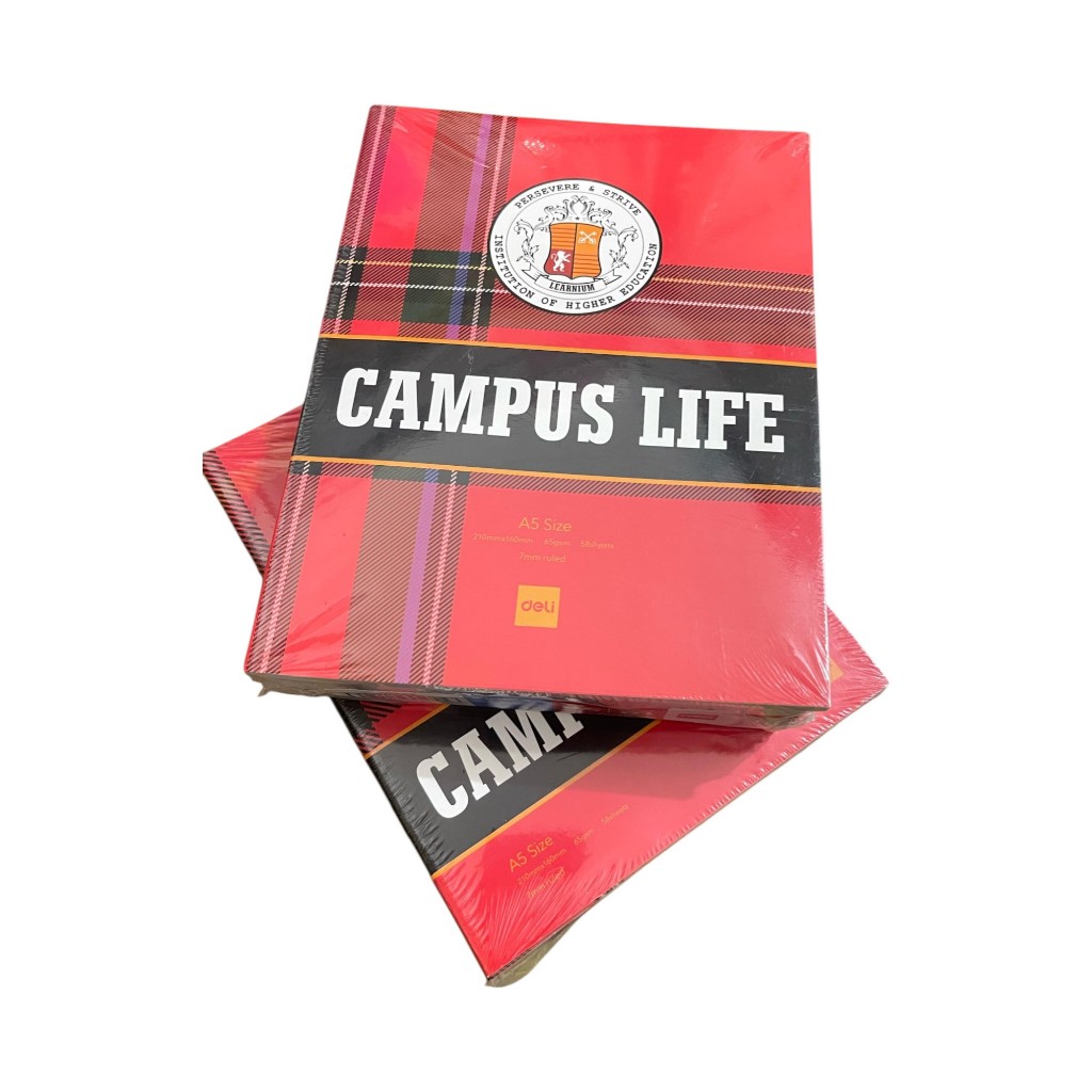 

[1 PACK] Buku Tulis DELI 58 Lembar Campus Life/ CNA 558 CAMPUS LIFE