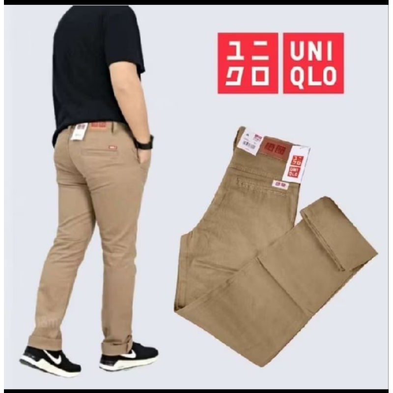 Florina Fashion - Celana Pria Chino Uniqlo Slimfit Panjang Chinos