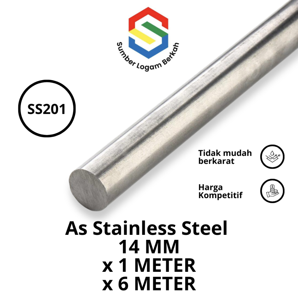 as 14 mm stainless steel 201