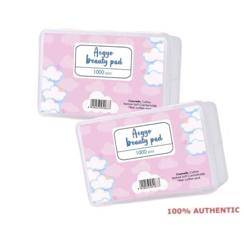Super Soft Facial Cotton Pad Kapas Wajah Isi 1000 pcs / Kapas Toner Tipis Free Box