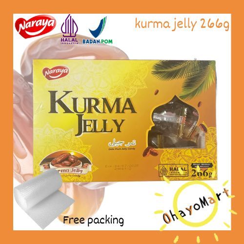 

naraya kurma jelly candy kotak / Date plum jelly candy / permen kurma lebaran 266g