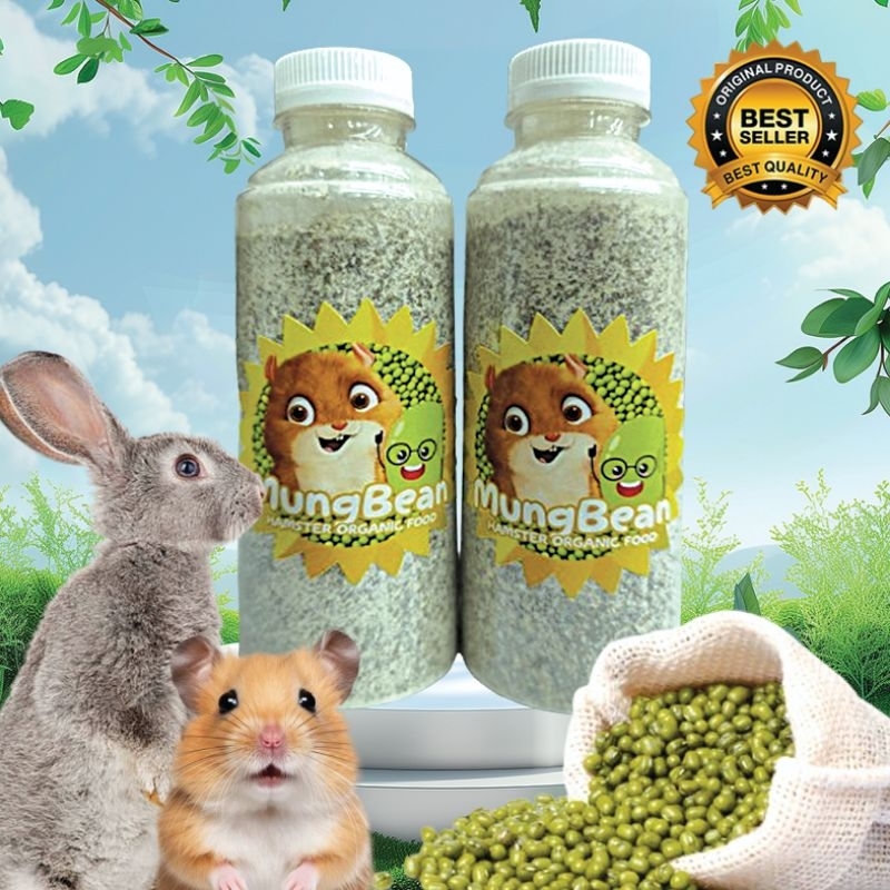 MUNG BEAN BOTOL - Makanan Kelinci Bubur Kacang Hijau Untuk Bayi Kelinci Induk Kelinci Menyusui Serea