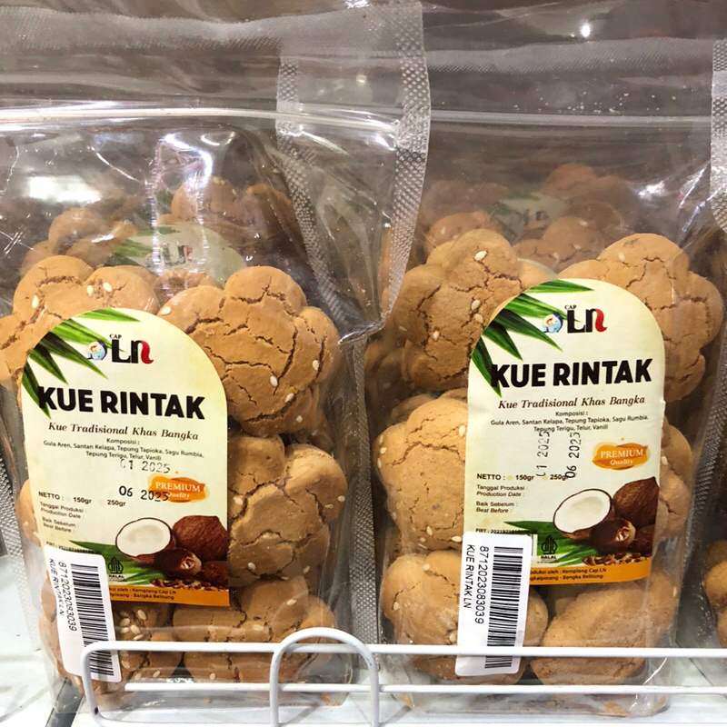 

Kue Rinta Bangka Cap LN - Rinta Khas Bangka / Kue Bangka / Snack Bangka / Snack Khas Bangka - Kue Bangkit - Kue Jahe - Kue Cinnamon - Snack.Bangka - Oleh Oleh Pangkal Pinang - Cemilan Bangka - Cookies Bangka - Snack Bangka - Kue kering