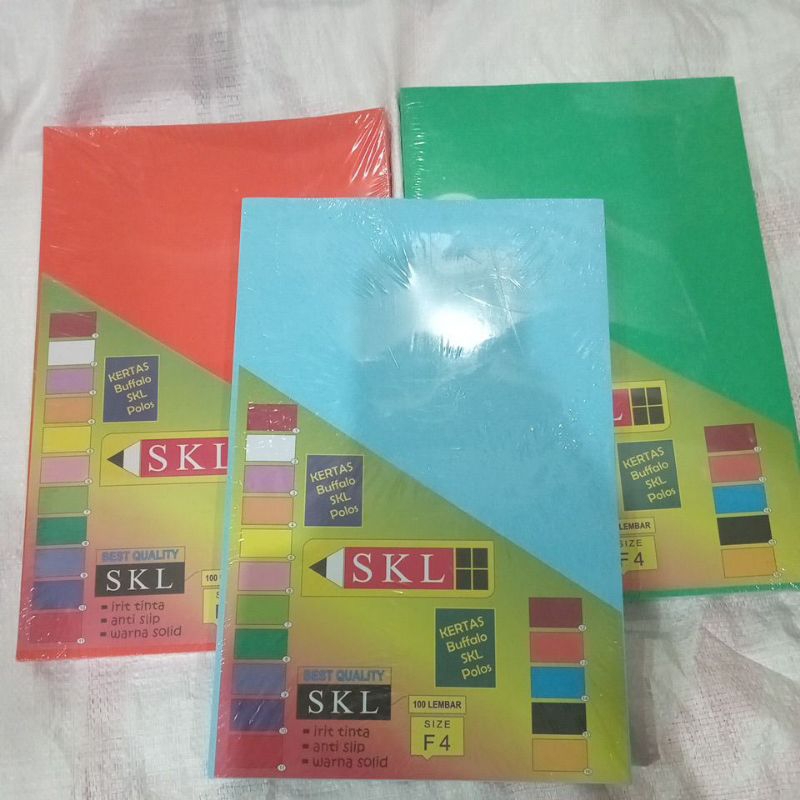 

KERTAS BUFALO SKL polos F4 / 100lbr