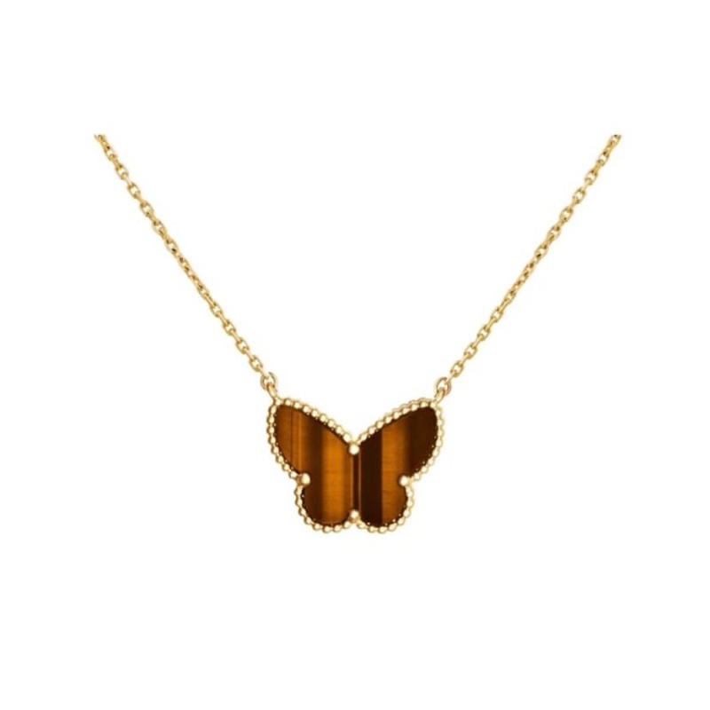 Kalung VCA Butterfly Tiger Eye