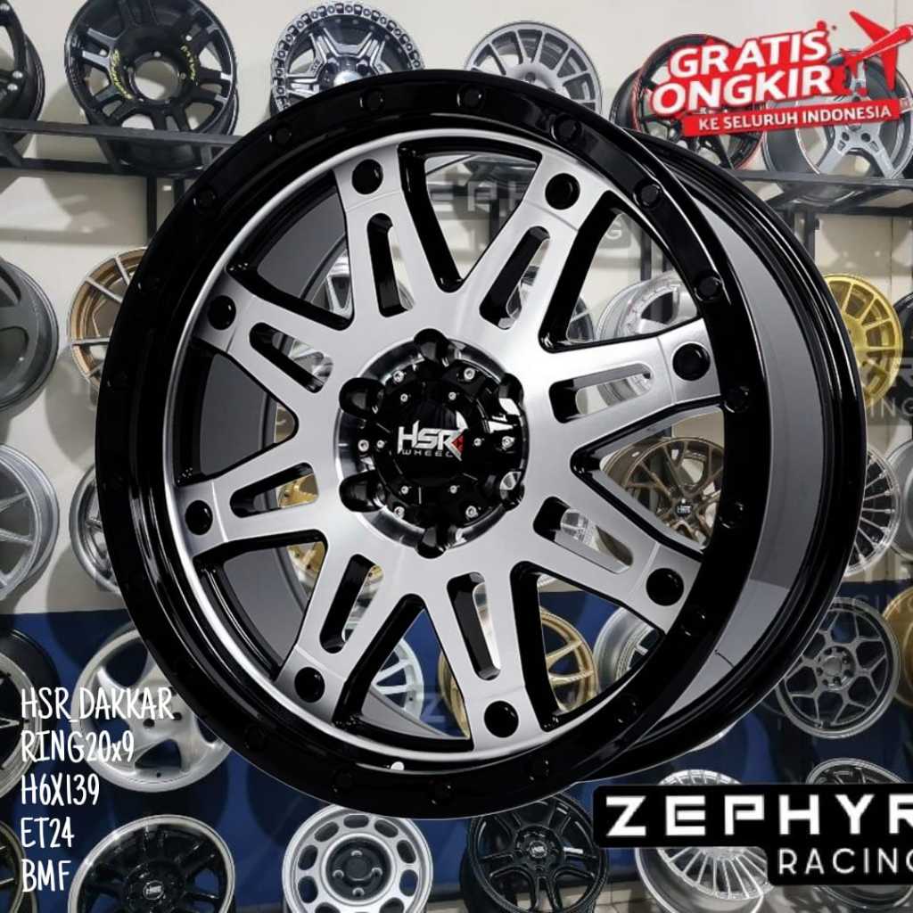 velg ring 20 untuk pajero, fortuner, hilux, triton dll velg hsr r20