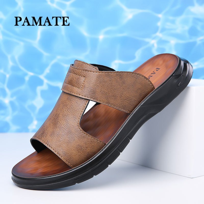 Sandal Slide Pria Kasual Sandal Slop Cowok Pria Terbaru Branded Distro Original