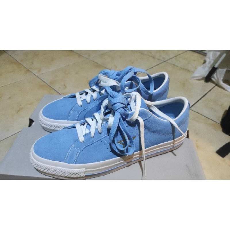 CONVERSE ONE STAR PRO OX SUEDE LIGHT BLUE