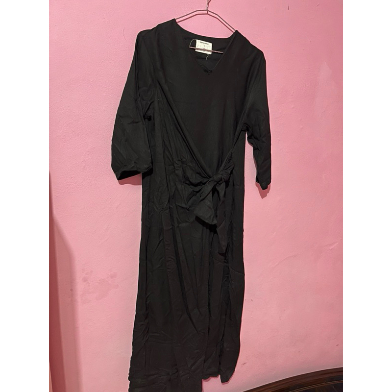 DRESS HITAM IN KANO (PRELOVED) / GAMIS LEBARAN HITAM