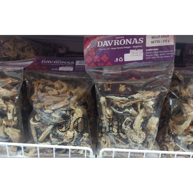 

BELUT KRIUK 235gr DAVRONAS / Camilan & Oleh Oleh Khas Magelang Jogja Solo