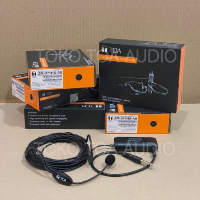 Hemat Microphone Mic Toa headset ZM371 ZM 371 mikrofon headset toa orinal