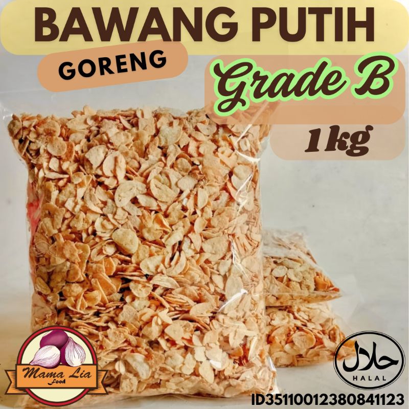 

BAWANG PUTIH GORENG 1 Kg | Grade B | GURIH dan Kriuk