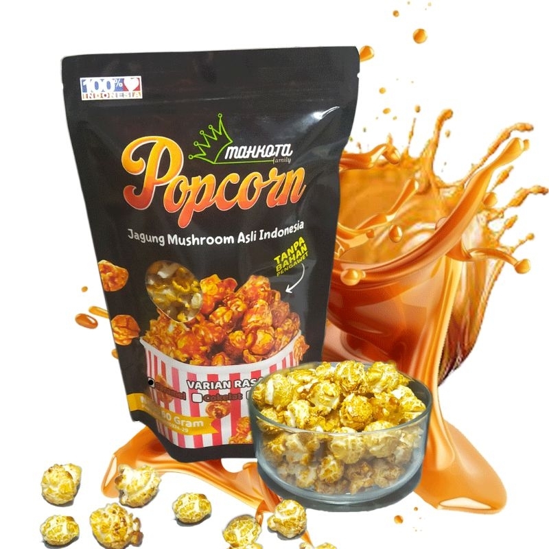 

Popcorn Caramel Jagung Kembang Rasa Karamel - Popcorn Mahkota