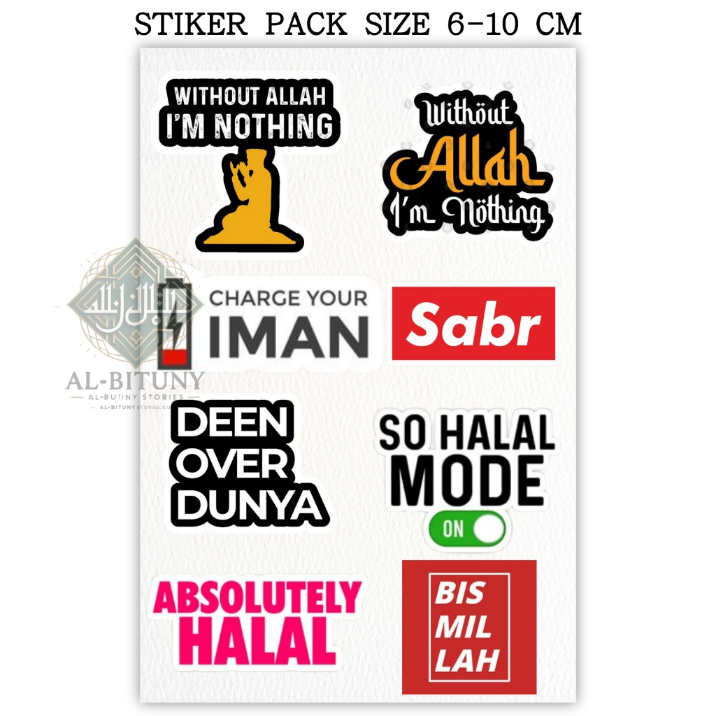 

Sticker Pack Aesthetic Islami 1 – Ukuran 6-8 cm | Stiker Waterproof & High Quality