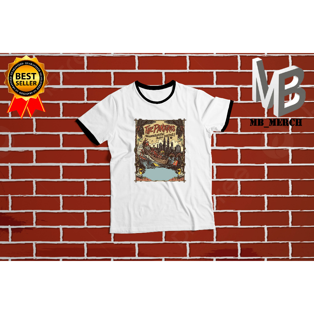 BAJU KAOS RINGER TEE THE PANTURAS - KUALA LUMPUR  BAHAN COTTON COMBED 24S Premium Limited Edision MB