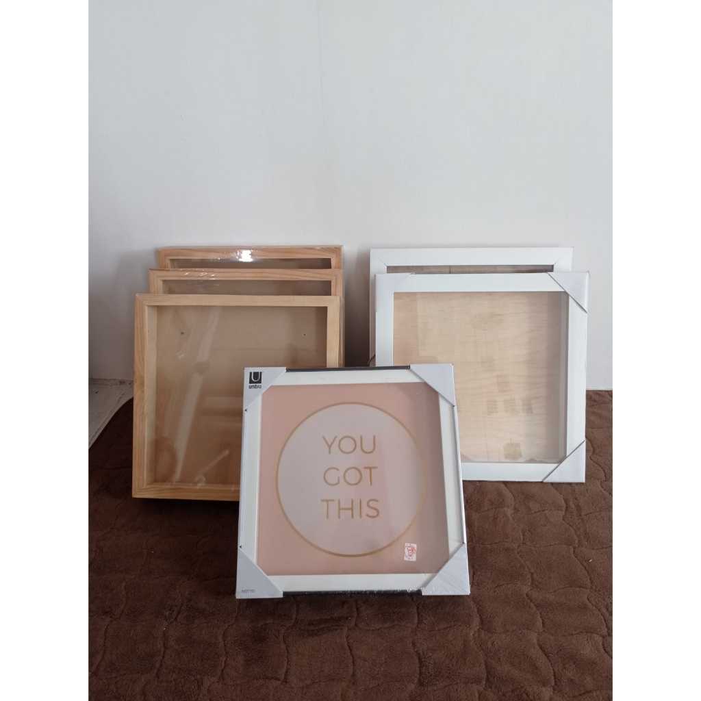 Frame Mahar 30x30 3D - Hanya Frame/Pigura saja