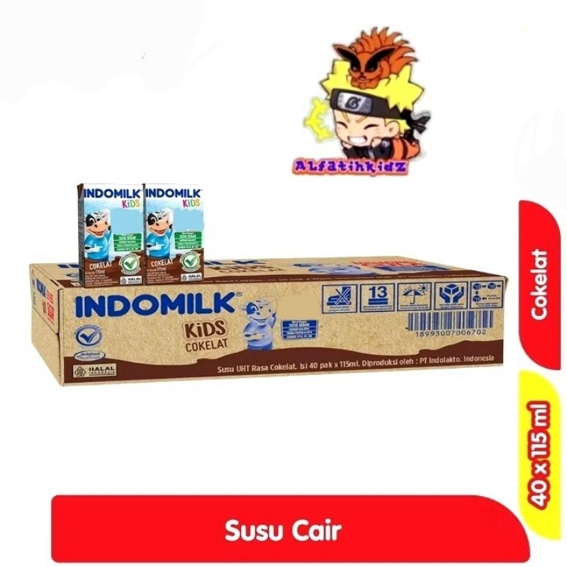 

Indomilk Kids Susu UHT Cokelat isi 40pcs @ 115ml | Katon
