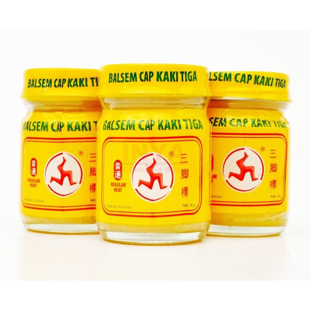 BALSEM CAP KAKI TIGA - BALSEM UNTUK PIJAT DAN KERING, SAKIT KEPALA, MASUK ANGIN, DIGIGIT SERANGGA,  