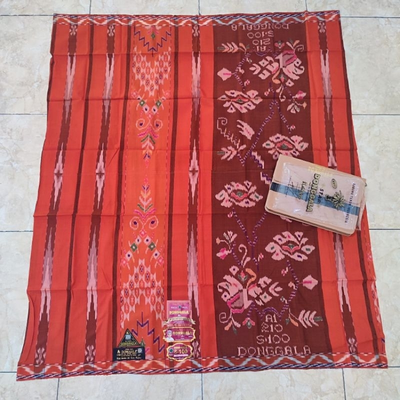 Sarung Donggala A1 S100 Warna Orange