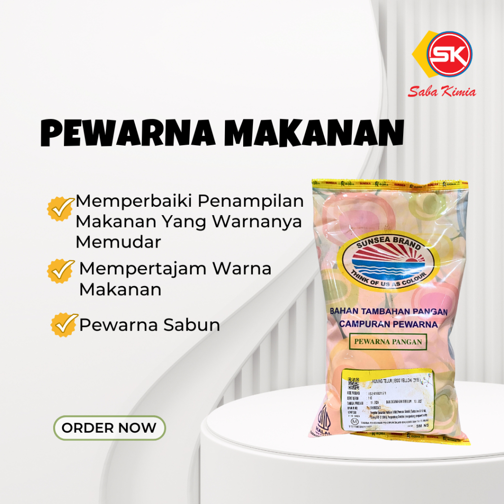 

Pewarna Makanan Kuning Telur (Egg Yellow) Sunsea 1kg