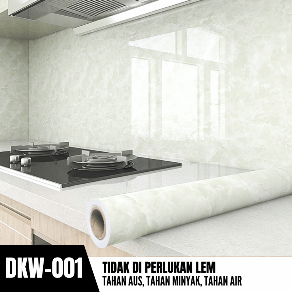 Wallpaper Stiker Dapur Dinding Dapur Anti Minyak Dekorasi dan Cantik Stain Resistant Antistain DKW-0
