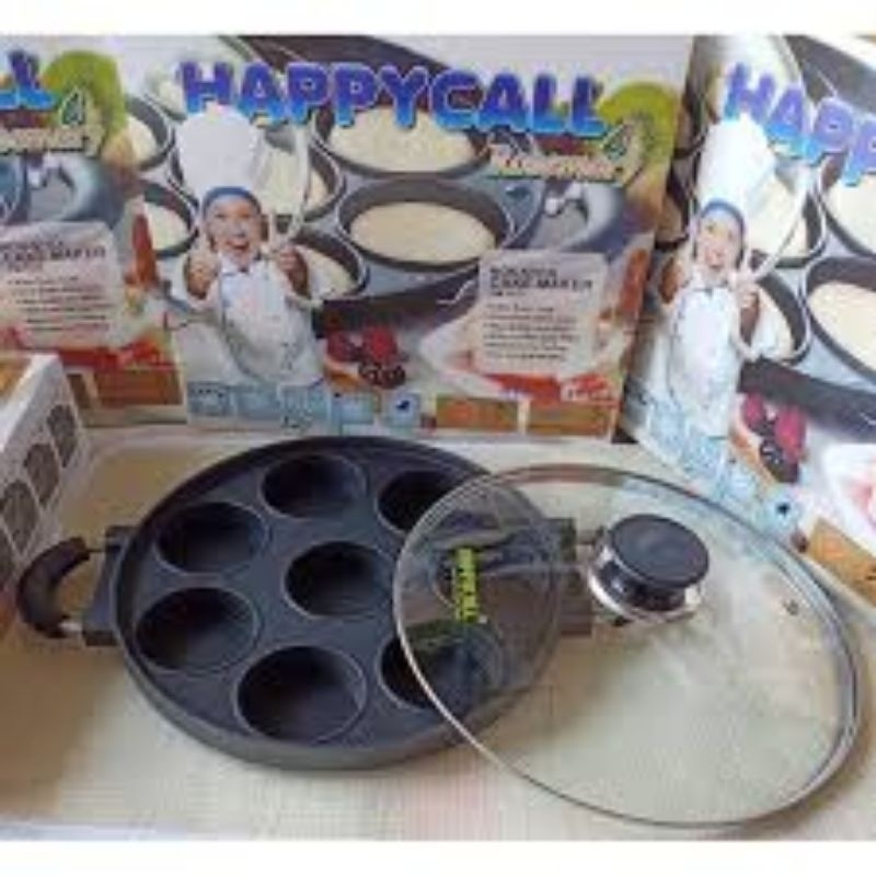 CETAKAN HAPPY CALL 8 LUBANG/HAPPY CALL CETAKAN MARTABAK MINI/HAPPY CALL LUMPUR APEM 8 DATAR