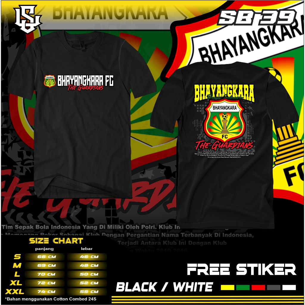 Kaos Bhayangkara FC presisi indonesia all size kualitas terbaik