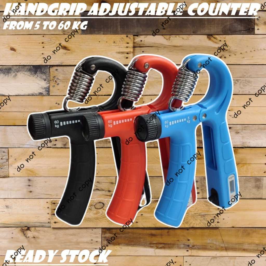 Handgrip adjustable 5-60 kg hand grip alat latihan otot lengan latihan penguat otot tangan olahraga 