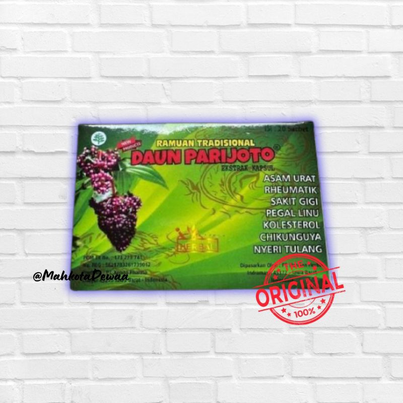 

kapsul herbal | daun parijoto | original 100%