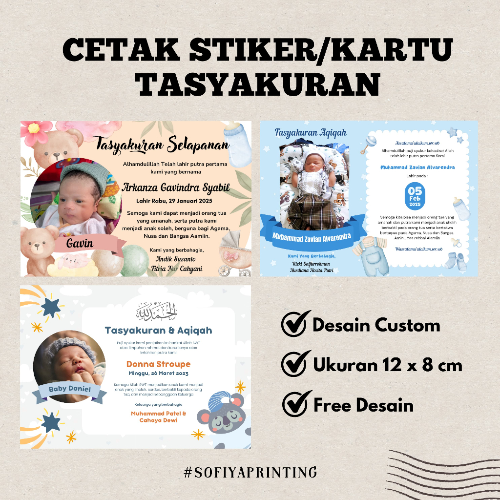 

Cetak Stiker Aqiqah Kartu Aqiqahan Stiker Bayi Custom Stiker Tasyakuran Bayi Stiker Selapanan Bayi