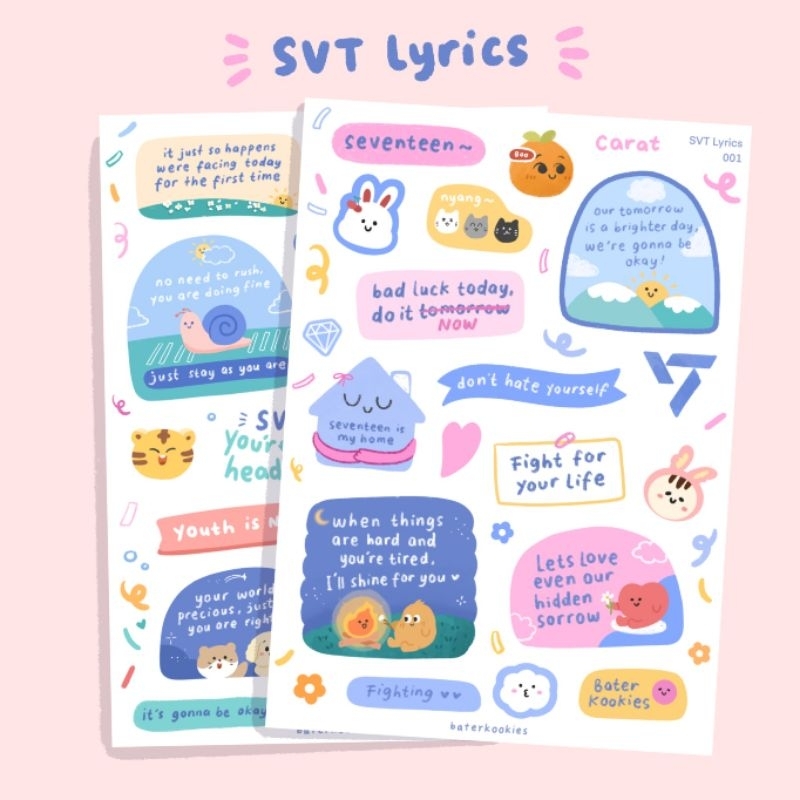 

SVT Lyrics sticker sheet