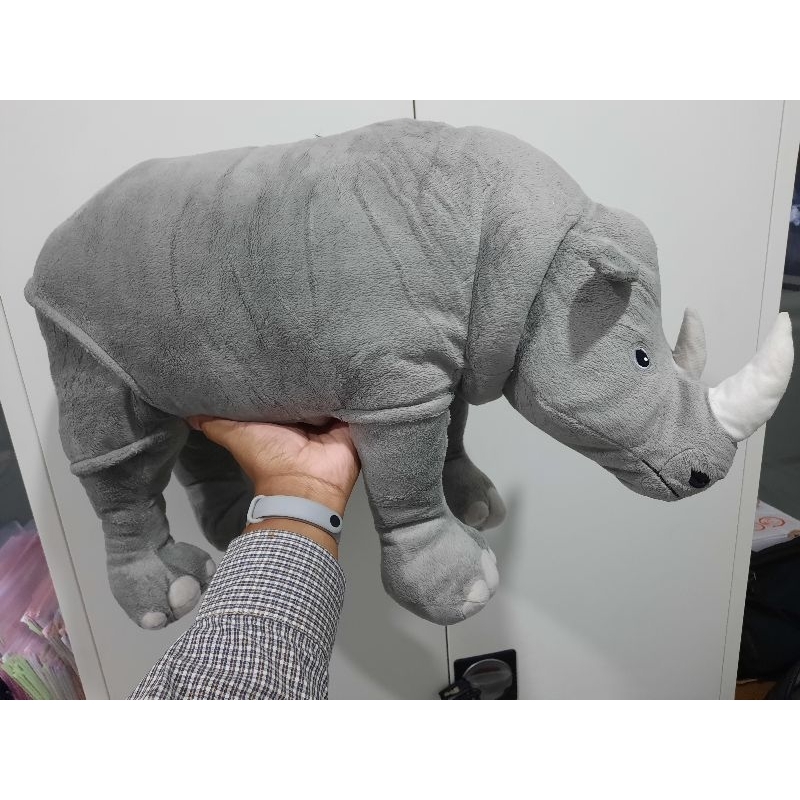 Paket 2 Boneka Badak Brand Ikea Jumbo (Cutting Brand) dan Boneka Guguk Bulir Bulir