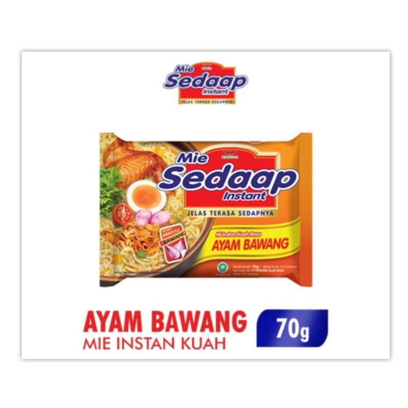 

Sedaap Ayam Bawang 70 gr Mie Instan