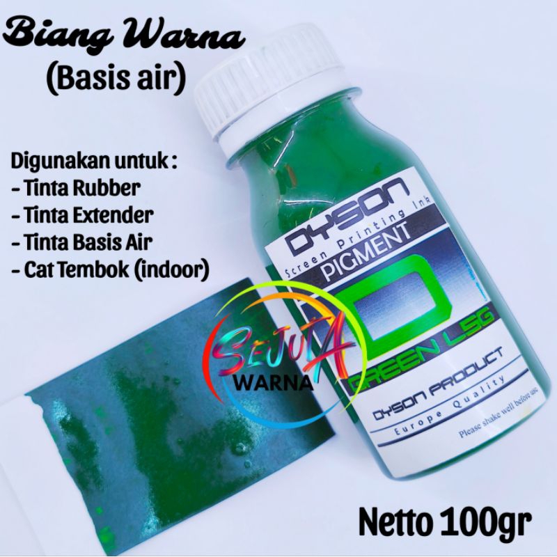 

BIANG WARNA PIGMEN BASIS AIR GREEN L5G HIJAU DAUN DYSON 100GR