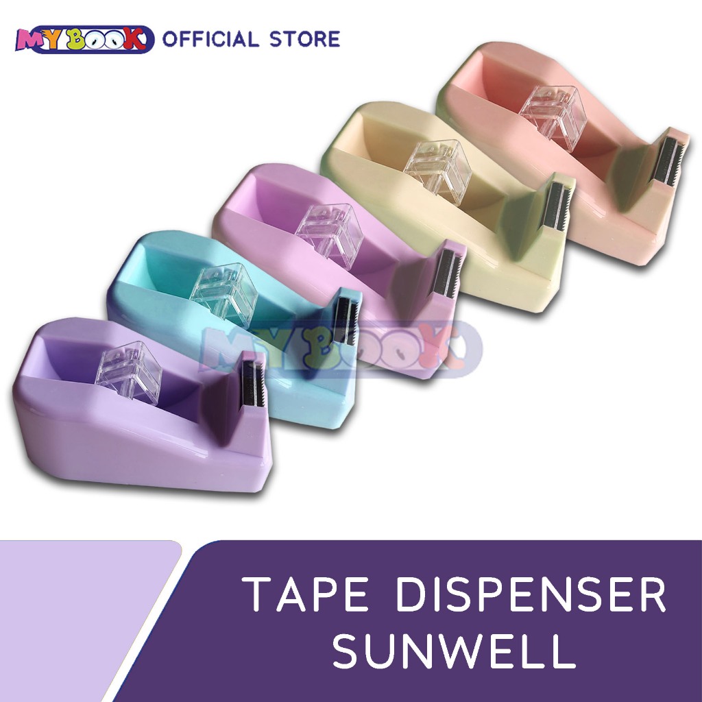

Sunwell Tape Dispenser Kecil / Tempat Isolasi Warna Pastel [Warna Random]