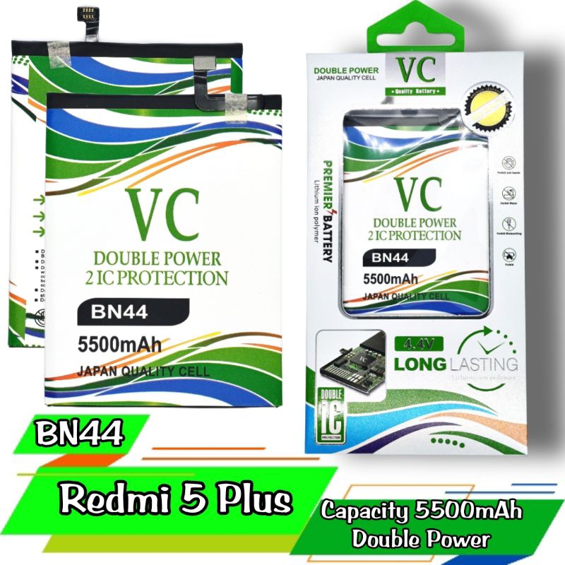 BATERAI VC DOUBLE POWER BN 44/REDMI 5 PLUS/BN44
