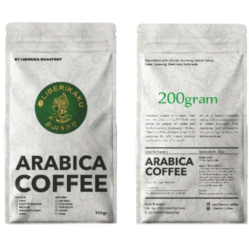 

200 GRAM KOPI (ROASTBEANS) ARABIKA BUANA CIREMAI PROSES NATURAL