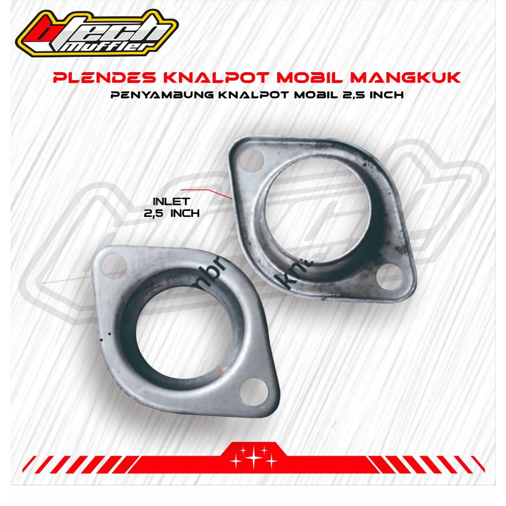 Plendes Knalpot Mobil Mangkuk - Penyambung Knalpot Mobil 2.5inchi