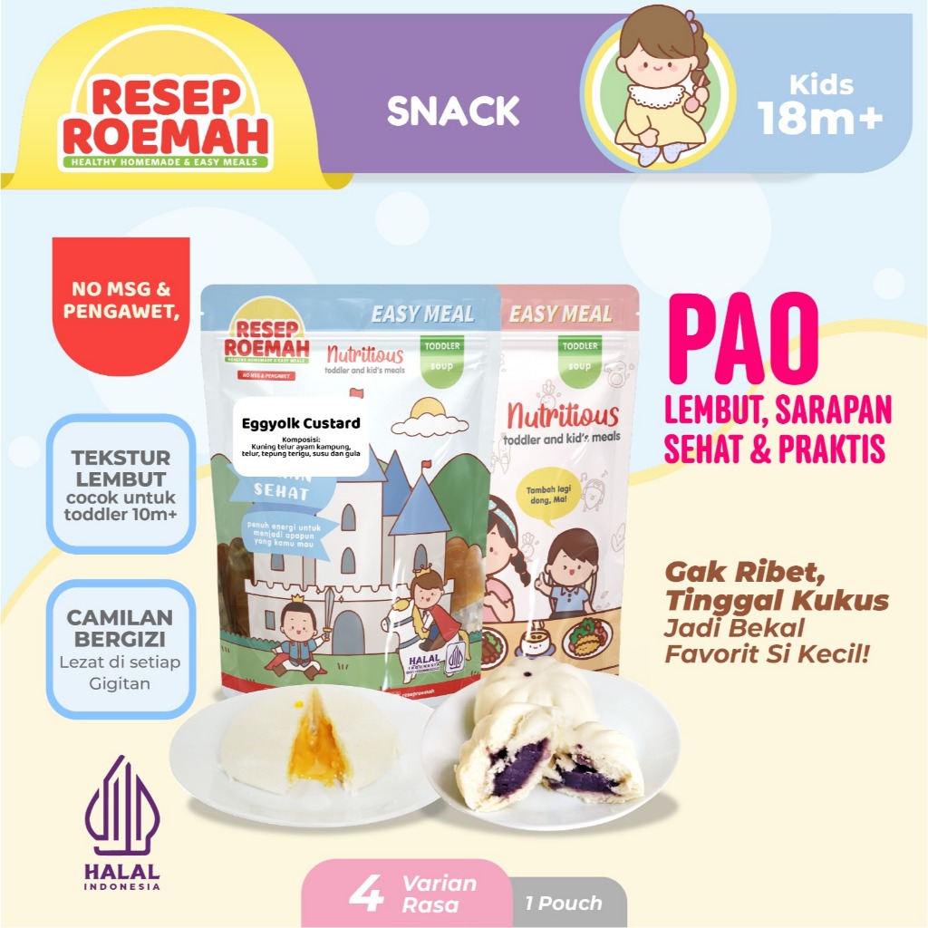 

Resep Roemah Pao / Bun / Bakpao / Toddler / Healthy Homemade Frozen Food / No MSG
