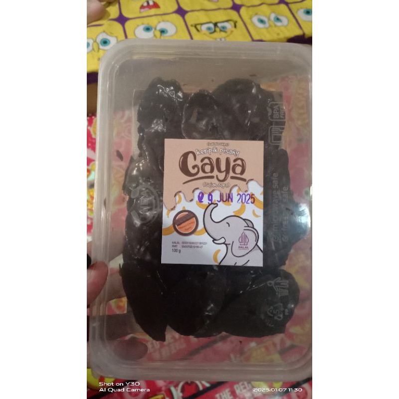

keripik pisang coklat lumer thinwall 100 g
