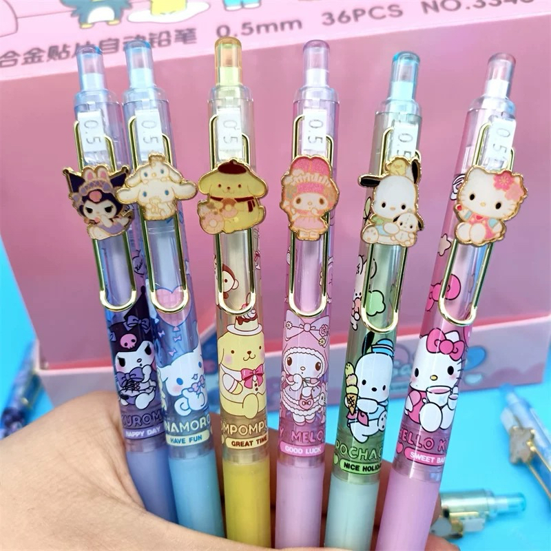 

pensil mekanik pensil 0.5mm sanrio cinamoroll kuromi alat tulis lucu