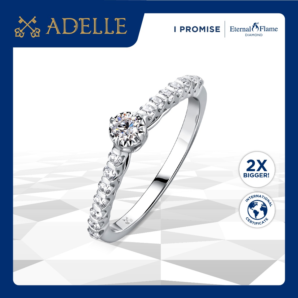 Adelle Jewellery - Brillia Ring - Cincin Emas Berlian
